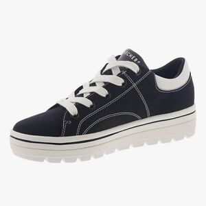 Vintage Y2K 90's Skechers Memory Foam Black Platform Sneakers Size 8.5